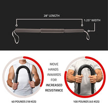 Core Prodigy Python Power Twister Bar - Upper Body Exercise for Chest, Shoulder, Forearm, Bicep and Arm Strengthening Workout Equipment
