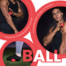 Cherry Bomb Massage Ball - Trigger Point Release Roller, Microwave Heat Safe, for Physical Therapy, Psoas, Back, Neck, Hip and Foot Pain