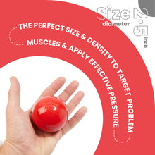 Cherry Bomb Massage Ball - Trigger Point Release Roller, Microwave Heat Safe, for Physical Therapy, Psoas, Back, Neck, Hip and Foot Pain