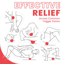 Cherry Bomb Massage Ball - Trigger Point Release Roller, Microwave Heat Safe, for Physical Therapy, Psoas, Back, Neck, Hip and Foot Pain