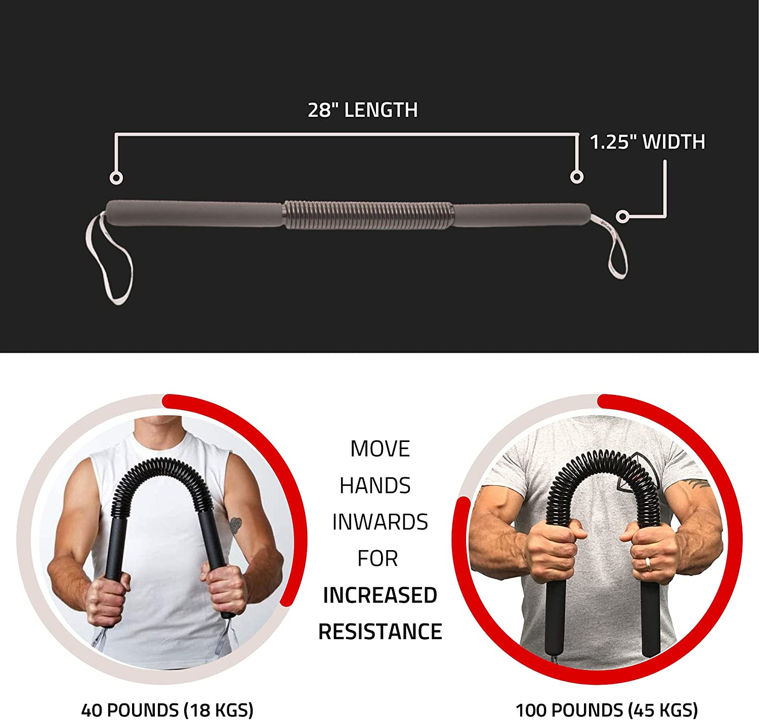Core Prodigy Python Power Twister Bar - Upper Body Exercise for Chest ...