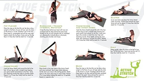 Core Prodigy Active Stretch Wide Loop Stretching Strap