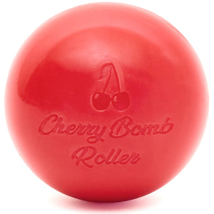 Cherry Bomb Massage Ball - Trigger Point Release Roller, Microwave Heat Safe, for Physical Therapy, Psoas, Back, Neck, Hip and Foot Pain